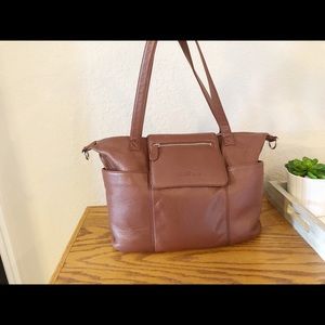 Lily Jade leather diaper bag/backpack